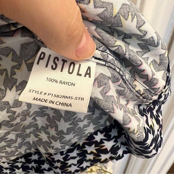 Pistola Fiona Star Print Wrap Dress XS - Picture 6 of 7